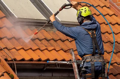 Démoussage et hydrofuge de toiture à Poisieux